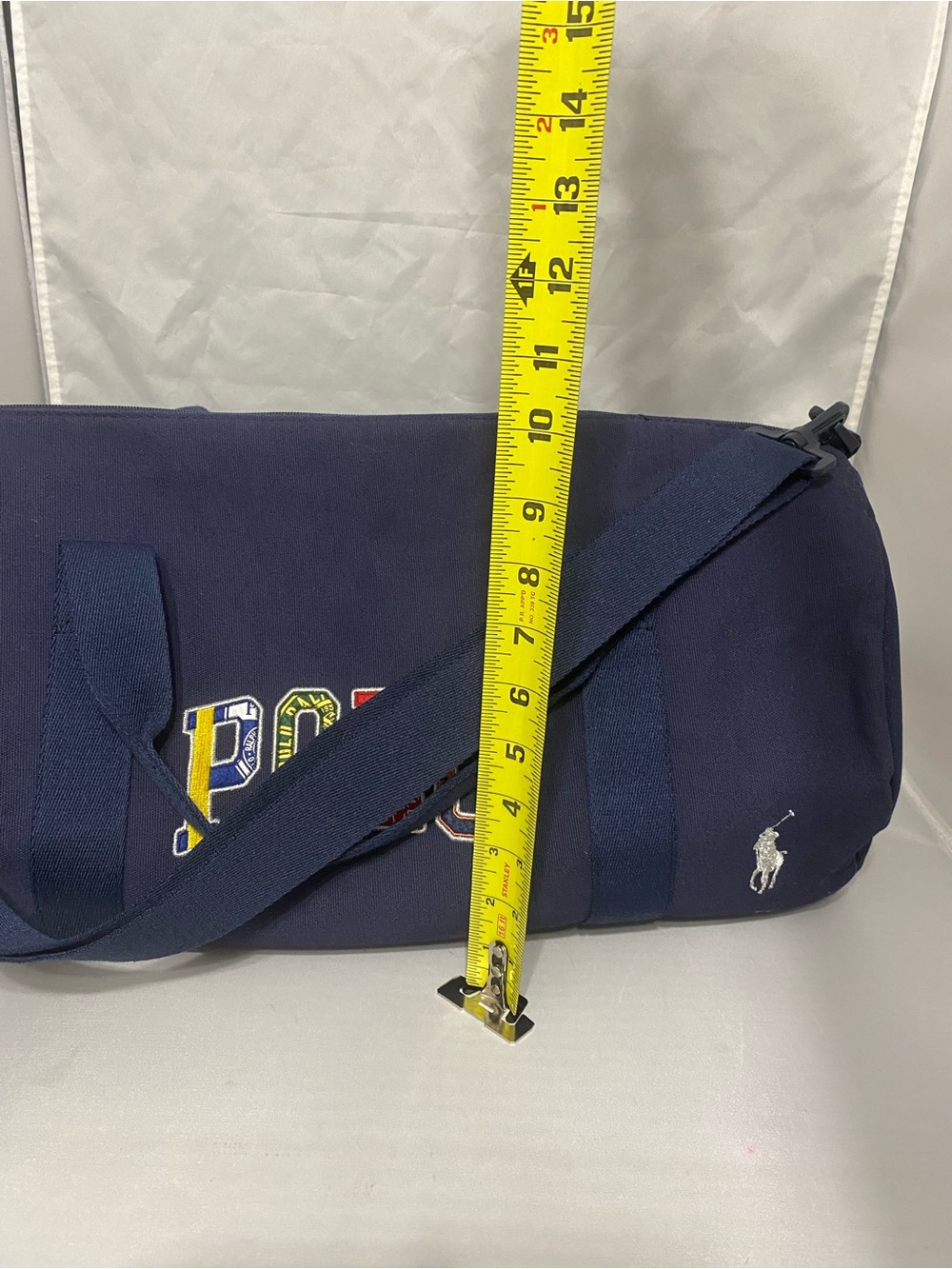 Polo by Ralph Lauren Navy Canvas Duffel with Multicolor POLO Patch - Picture 8 of 13